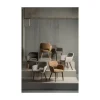 WOOOD Eetkamerstoelen|Murat Eetkamerstoel Geel Met Houten Poot Naturel