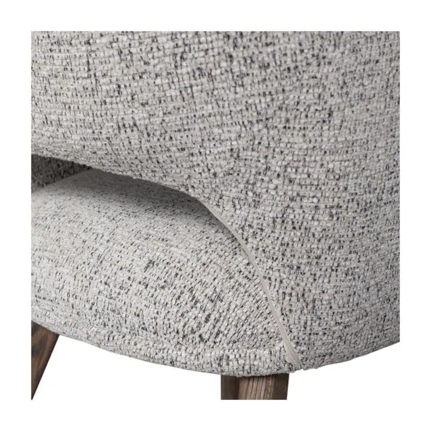 WOOOD Eetkamerstoelen|Murat Eetkamerstoel Naturel Met Houten Poot Bruin