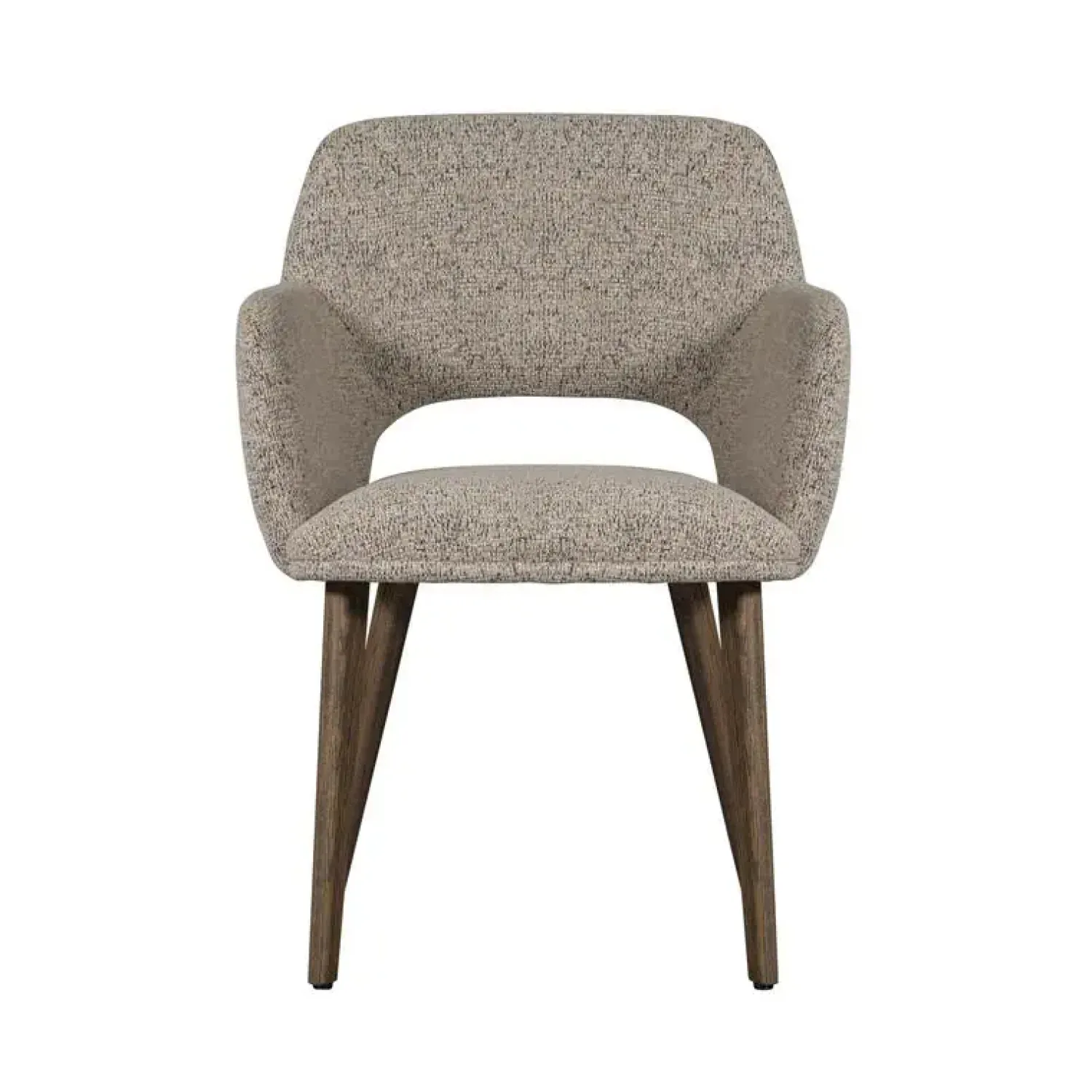 WOOOD Eetkamerstoelen|Murat Eetkamerstoel Naturel Met Houten Poot Bruin