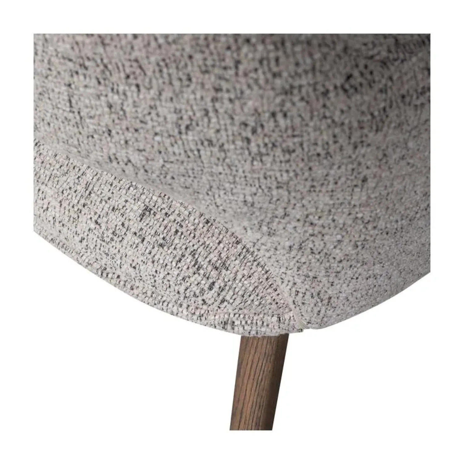 WOOOD Eetkamerstoelen|Murat Eetkamerstoel Naturel Met Houten Poot Bruin