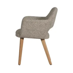 WOOOD Eetkamerstoelen|Murat Eetkamerstoel Naturel Met Houten Poot Naturel