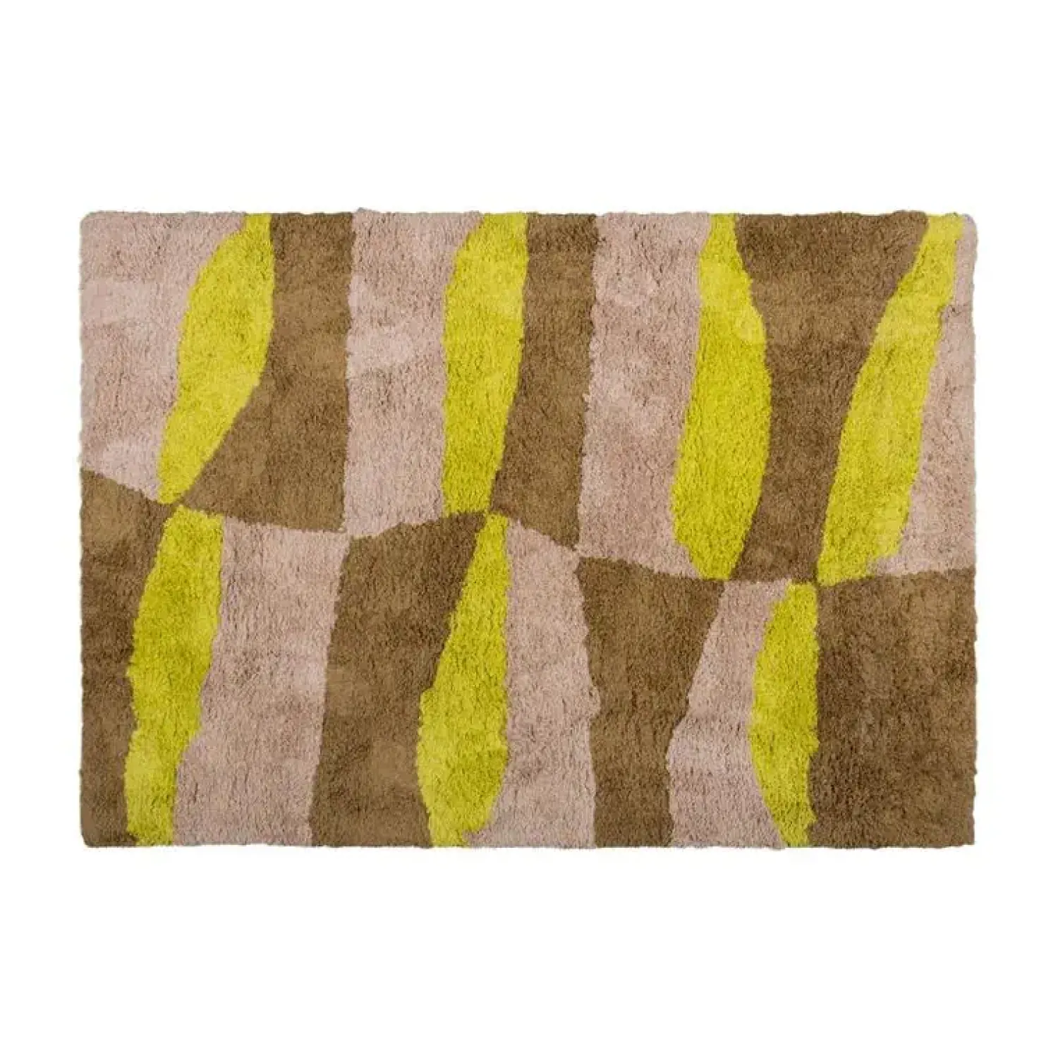 WOOOD Vloerkleden|Musa Vloerkleed Grafisch Dessin Naturel/Geel 170x240cm