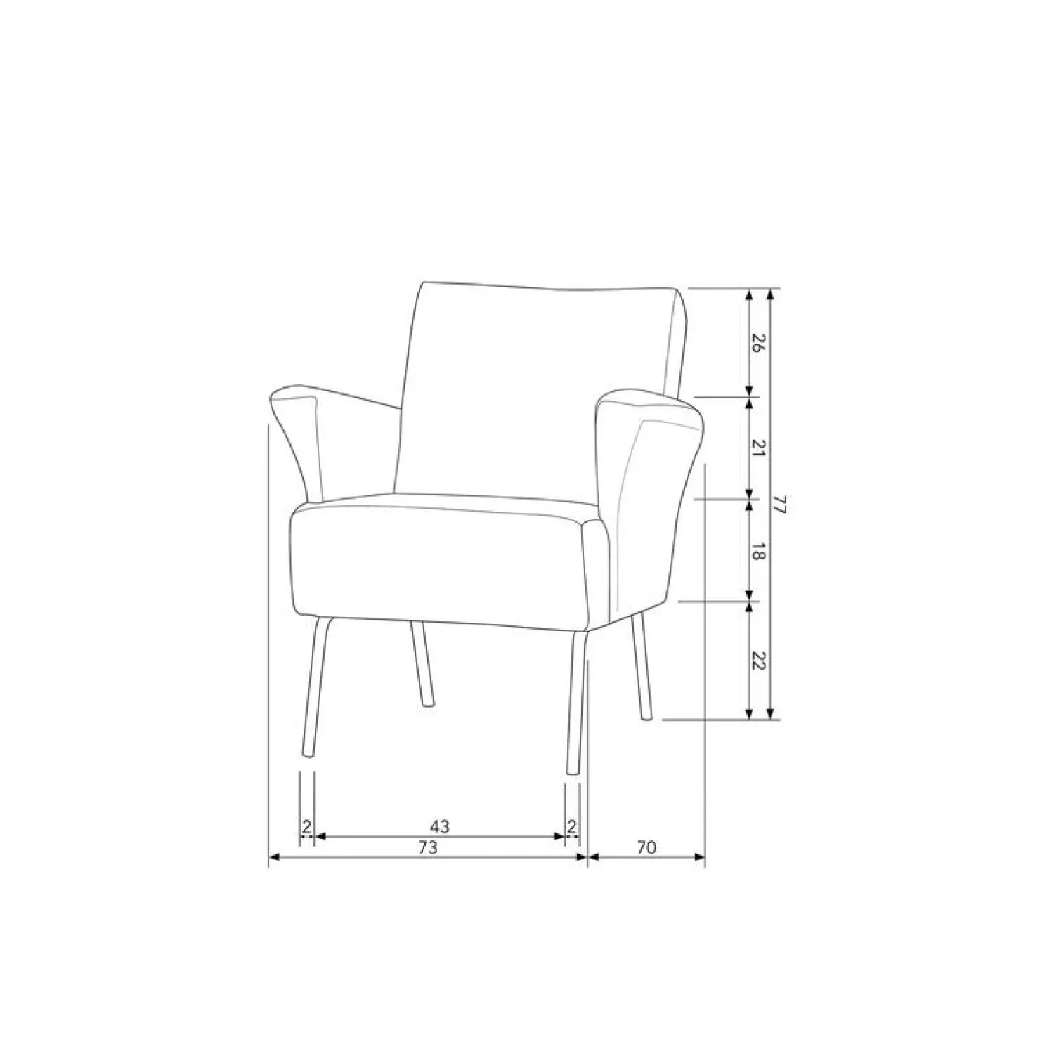 WOOOD Fauteuils|Muse Fauteuil Grof Geweven Stof Naturel