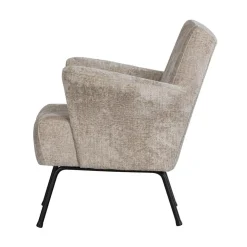 WOOOD Fauteuils|Muse Fauteuil Grof Geweven Stof Naturel