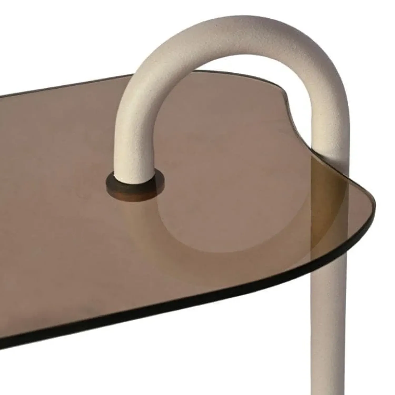 Livingfurn Bijzettafels|Mylon Bijzettafel Glas zand 48cm