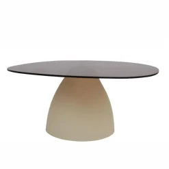Livingfurn Salontafels|Mylon organische Salontafel Glas 86cm