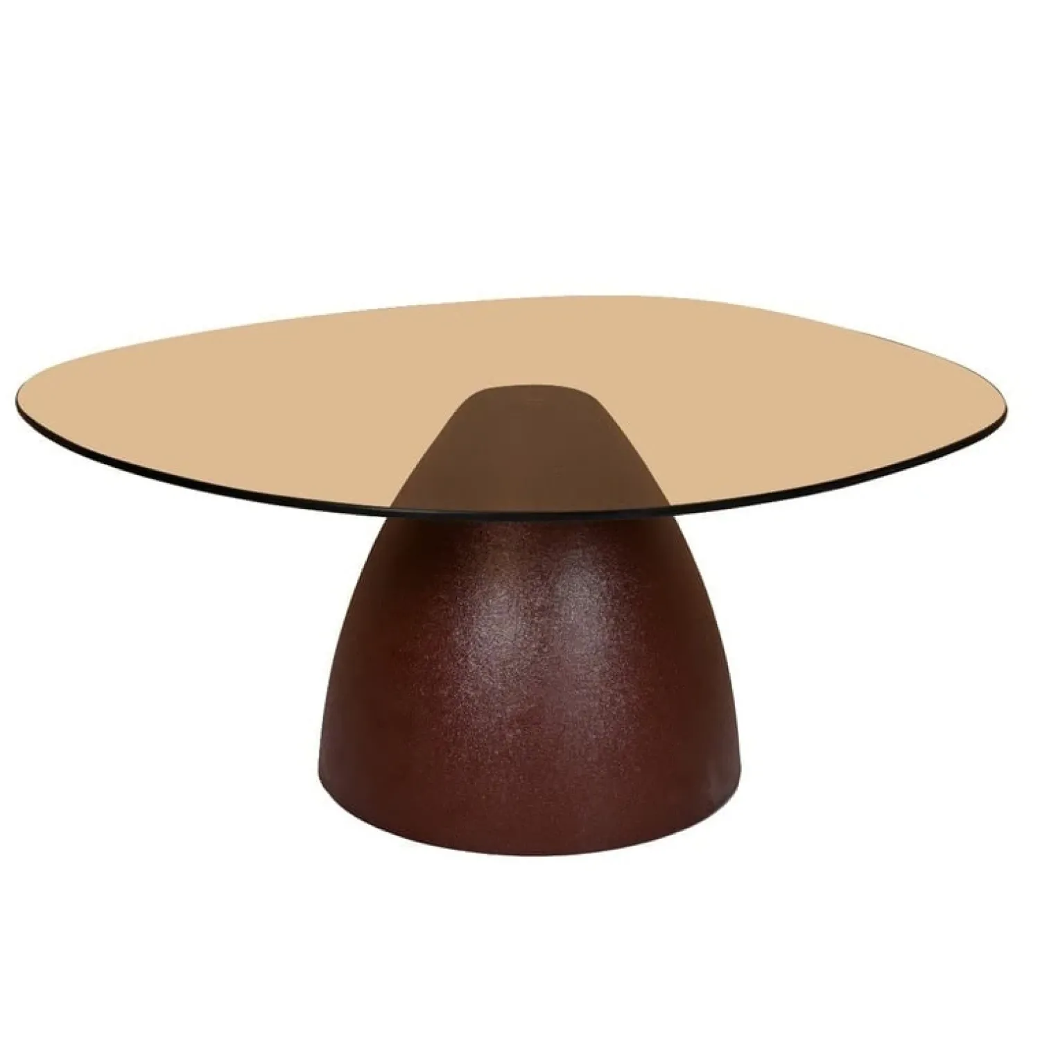 Livingfurn Salontafels|Mylon Salontafel glas Burgundy 86cm