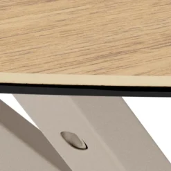 Nordhavn Salontafels|Myrthe Salontafel rond Keramiek met beige poot 82 cm