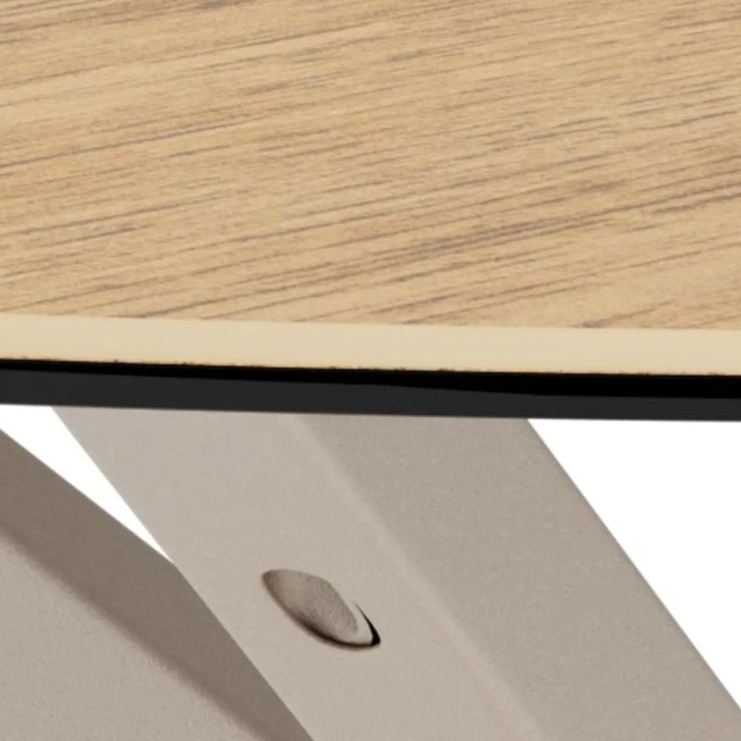 Nordhavn Salontafels|Myrthe Salontafel rond Keramiek met beige poot 82 cm