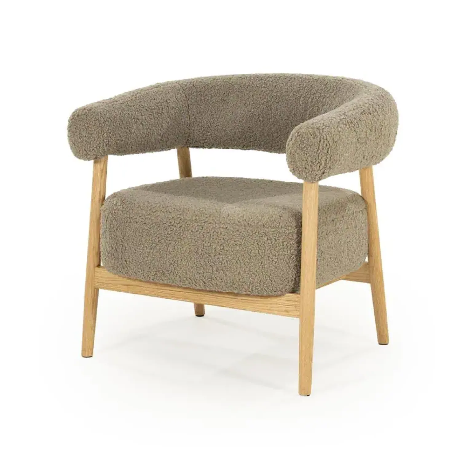 By Boo Fauteuils|Mysa Fauteuil Taupe Hout
