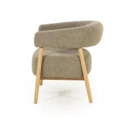 By Boo Fauteuils|Mysa Fauteuil Taupe Hout