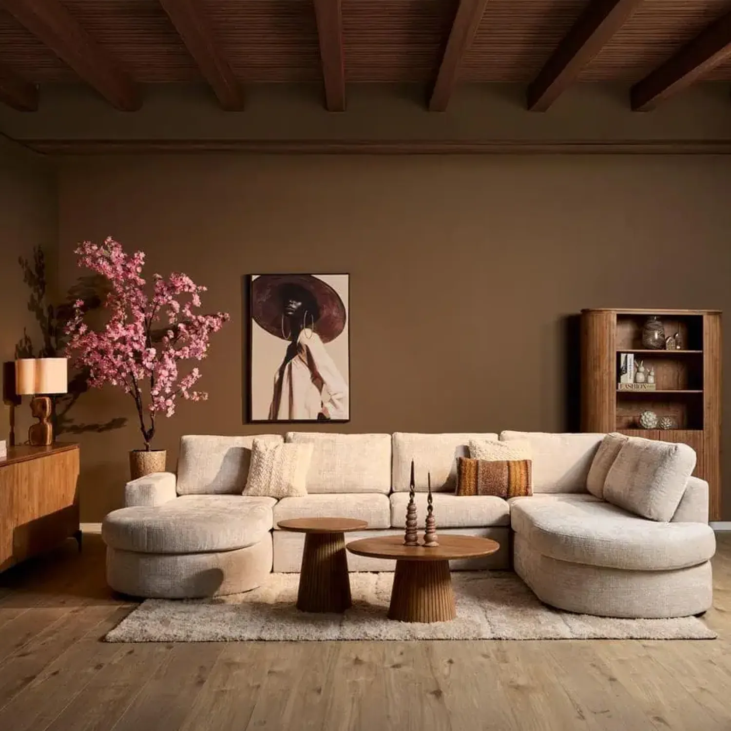 Furndea Hoekbanken|Loungebanken|MySofa Alta U-Bank Naturel stof