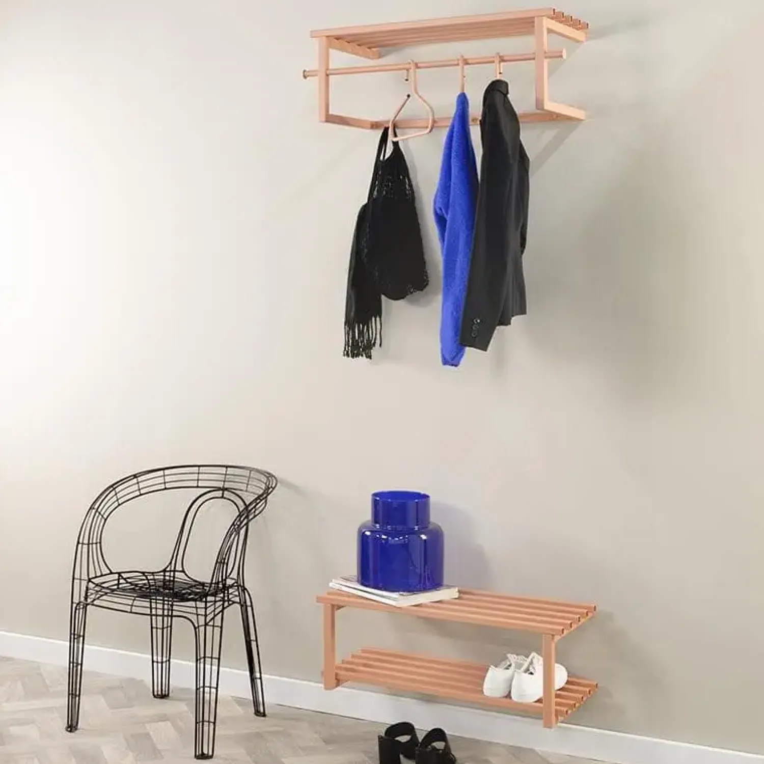 Redin Design Schoenenrekken|Nadia schoenenrek Terracotta metaal