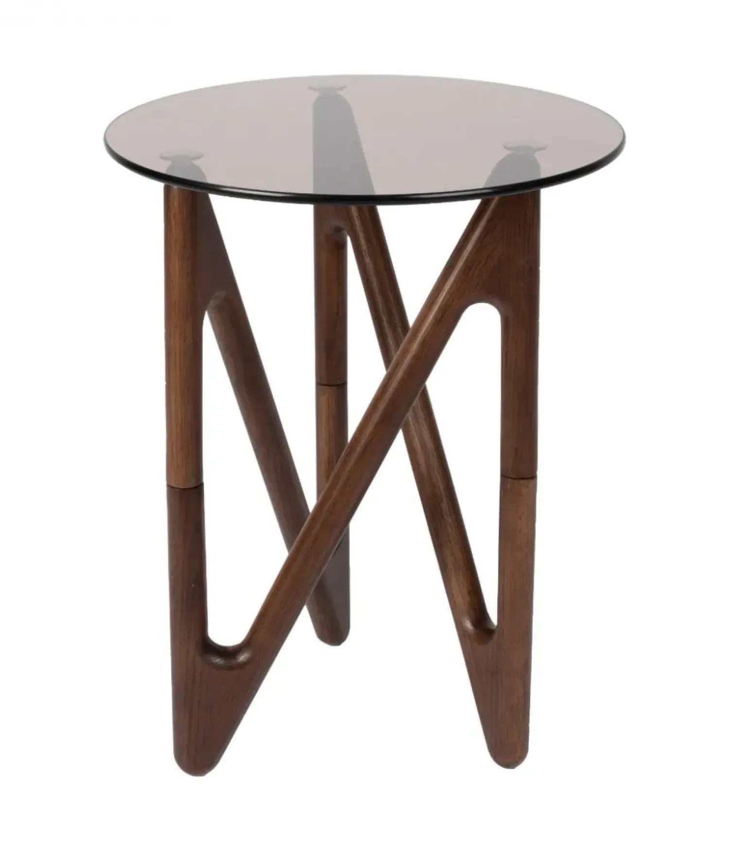 Dutchbone Bijzettafels|Naia Bijzettafel Walnoot 40cm