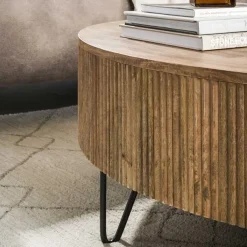 Kalfort Salontafels|Namra Salontafel rond Mangohout Ø120cm