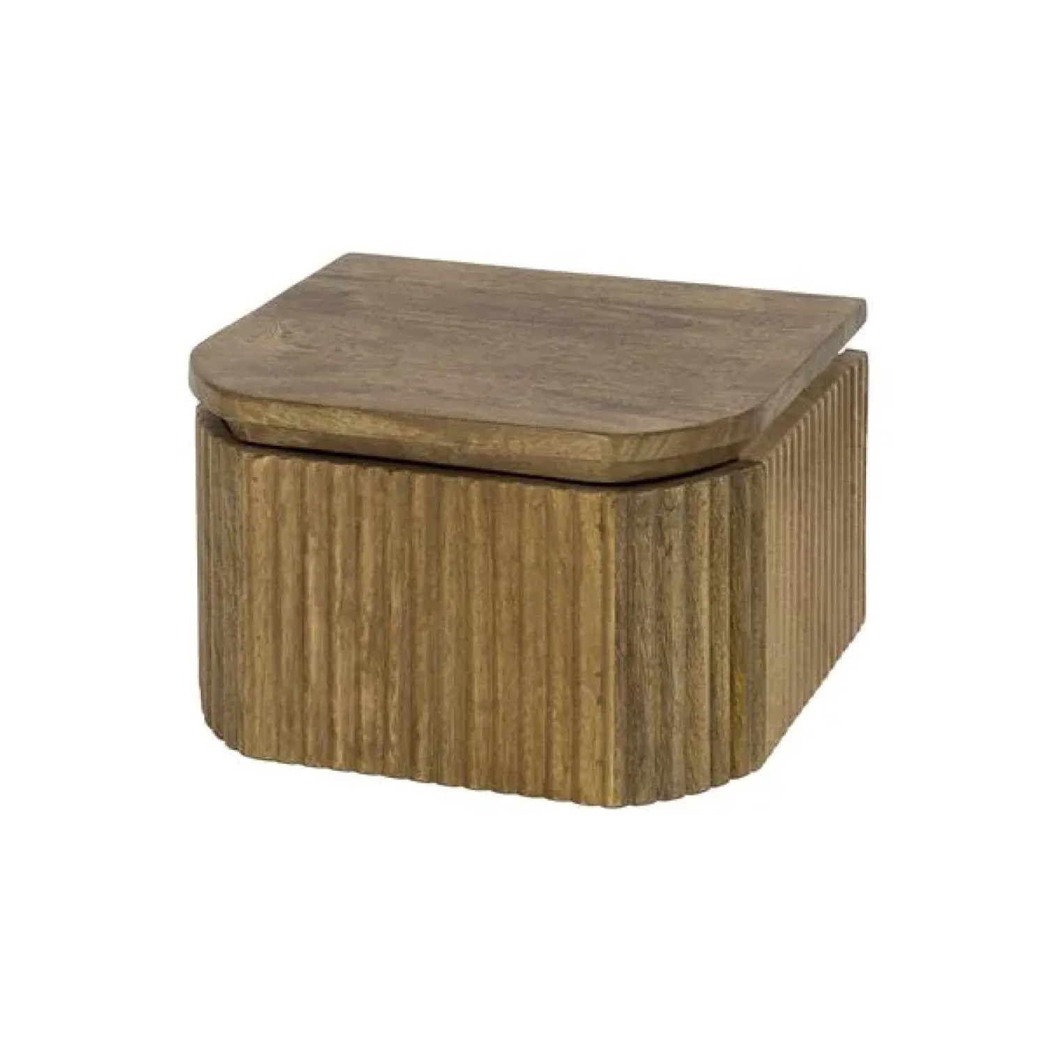 Kalfort Nachtkastjes|Industriele Kasten|Namra zwevend Nachtkastje Mangohout 32cm