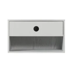 WOOOD Nachtkastjes|Industriele Kasten|Nancy Hangend Nachtkastje Mist 34cm