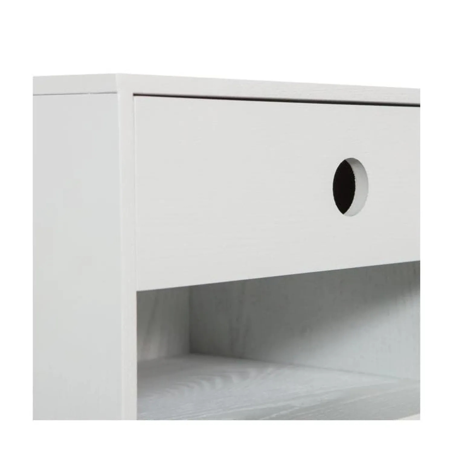 WOOOD Nachtkastjes|Industriele Kasten|Nancy Hangend Nachtkastje Mist 34cm