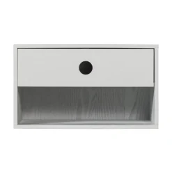 WOOOD Nachtkastjes|Industriele Kasten|Nancy Hangend Nachtkastje Mist 34cm