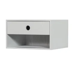 WOOOD Nachtkastjes|Industriele Kasten|Nancy Hangend Nachtkastje Mist 34cm