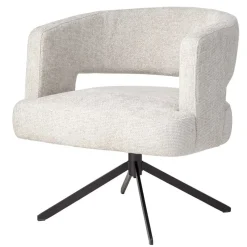 PTMD Eetkamerstoelen|Naroa Eetkamerfauteuil Crème