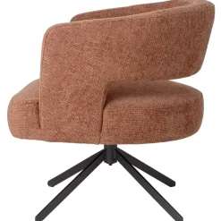 PTMD Eetkamerstoelen|Naroa Eetkamerfauteuil Terracotta