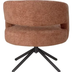 PTMD Eetkamerstoelen|Naroa Eetkamerfauteuil Terracotta