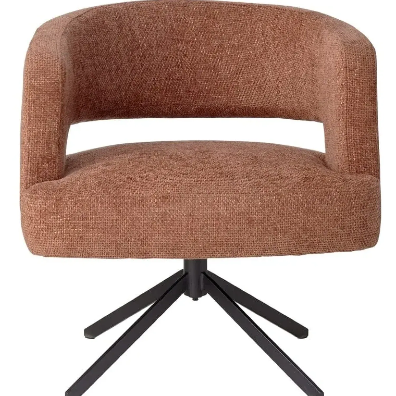 PTMD Eetkamerstoelen|Naroa Eetkamerfauteuil Terracotta