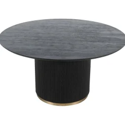 PTMD Eettafels|Naro Eettafel Zwart Mangohout 150cm
