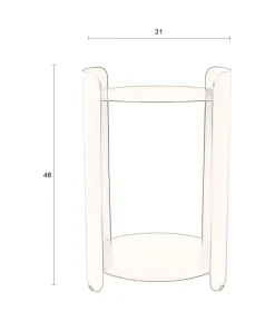 Dutchbone Bijzettafels|Navagio Bijzettafel Blauw 31cm