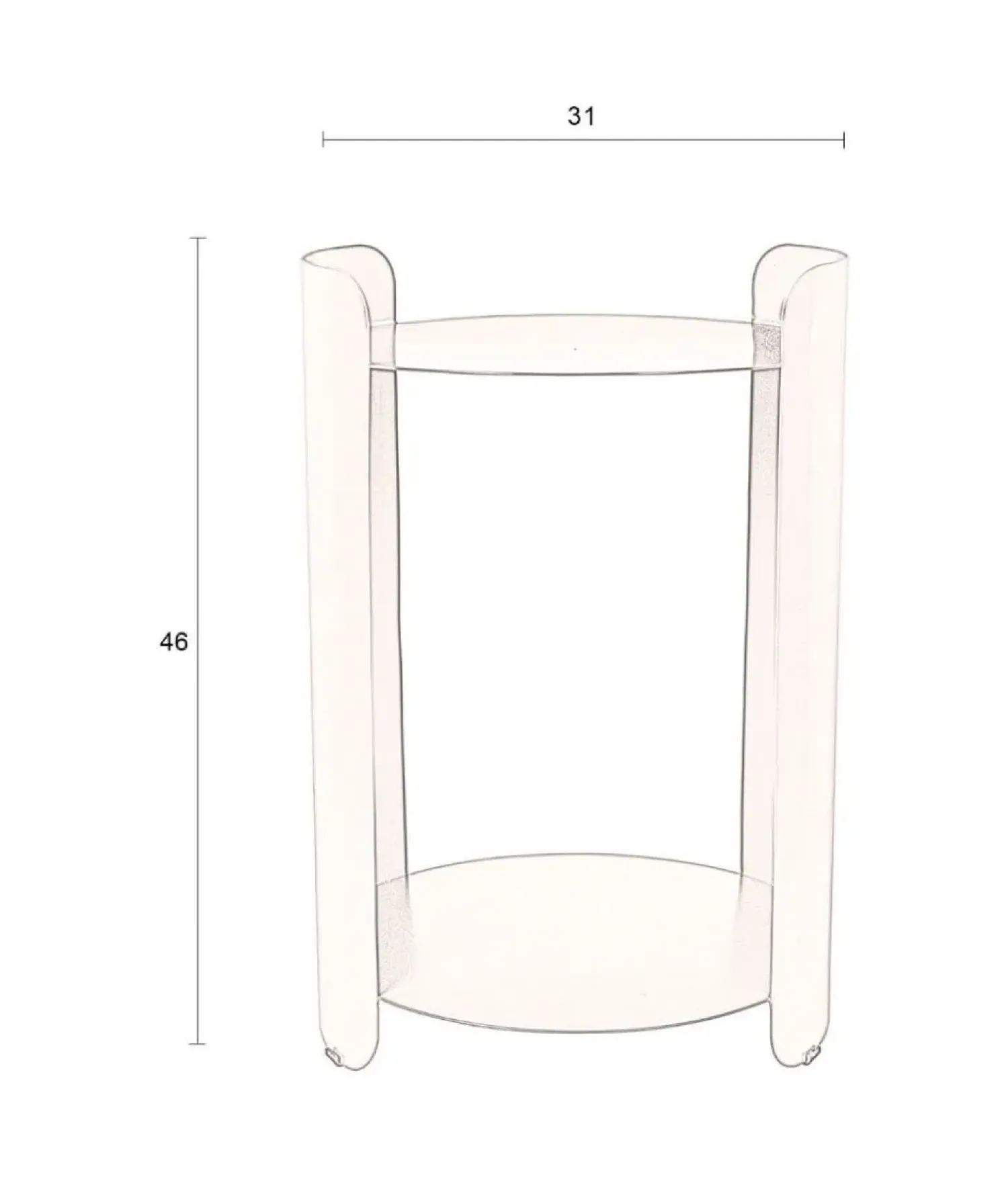Dutchbone Bijzettafels|Navagio Bijzettafel Groen 31cm
