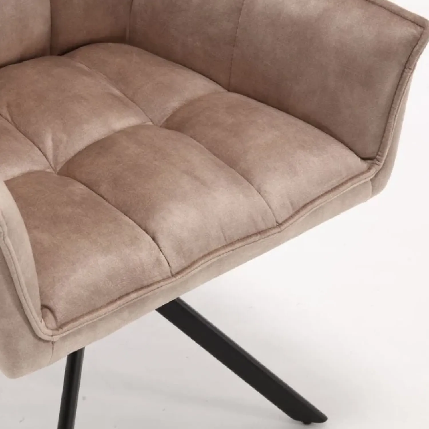 Furndea Eetkamerstoelen|Nelly eetkamerstoel velvet beige