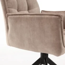 Furndea Eetkamerstoelen|Nelly eetkamerstoel velvet beige