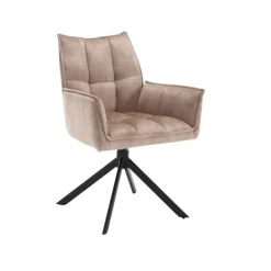 Furndea Eetkamerstoelen|Nelly eetkamerstoel velvet beige