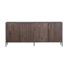WOOOD Dressoirs|Industriele Kasten|New Gravure Dressoir essen fineer espresso 200 cm