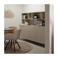 WOOOD Dressoirs|Industriele Kasten|New Gravure Dressoir grenen dust 200 cm