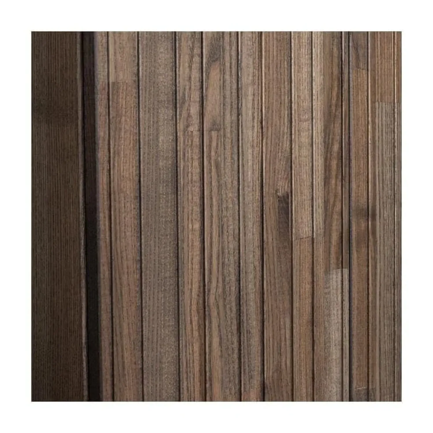 WOOOD Wandkasten|Industriele Kasten|New Gravure Hoge kast met lade essen fineer espresso 60 cm