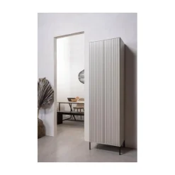 WOOOD Wandkasten|Industriele Kasten|New Gravure Hoge kast met lade grenen dust 60 cm