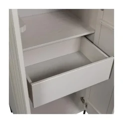 WOOOD Wandkasten|Industriele Kasten|New Gravure Hoge kast met lade grenen dust 60 cm