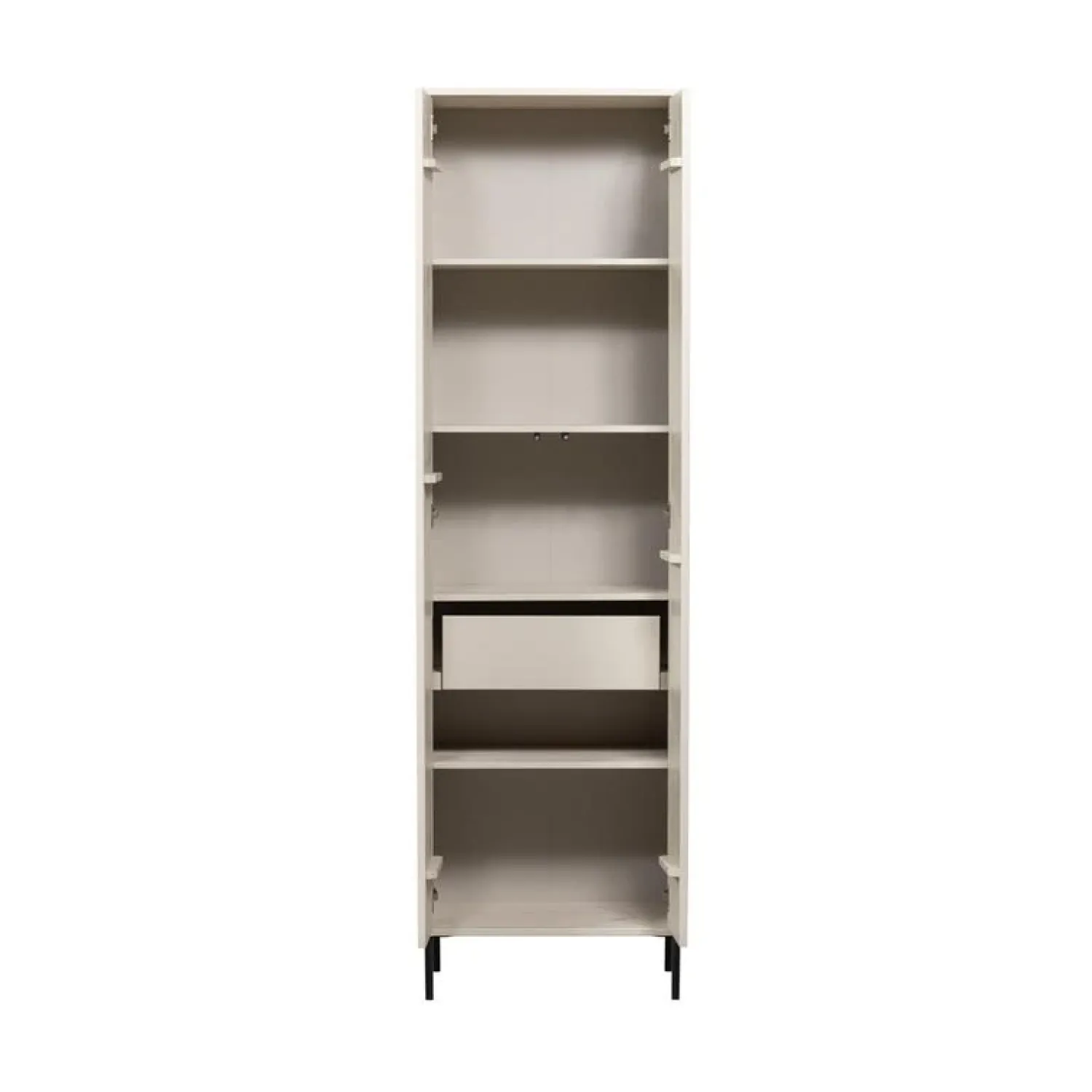 WOOOD Wandkasten|Industriele Kasten|New Gravure Hoge kast met lade grenen dust 60 cm