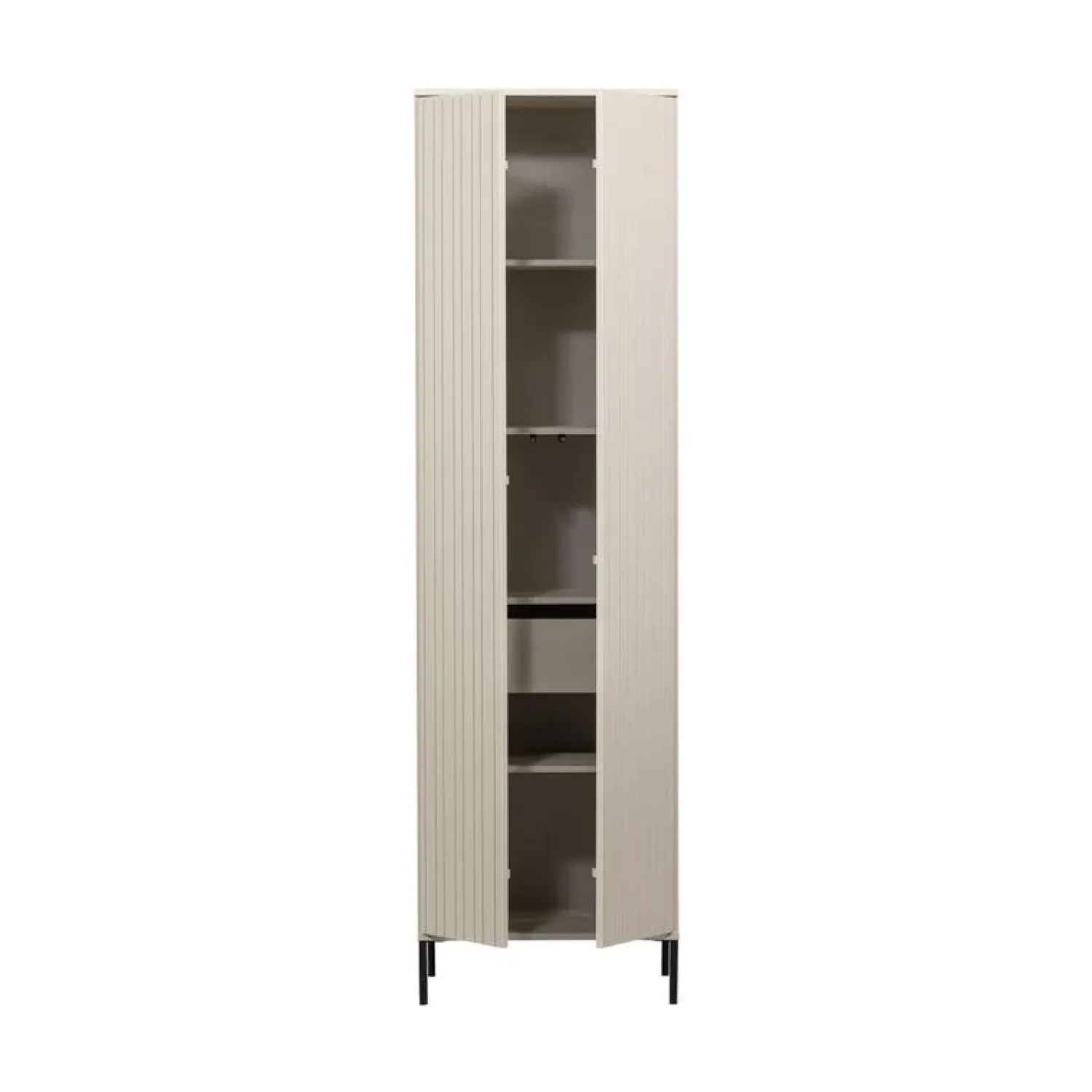 WOOOD Wandkasten|Industriele Kasten|New Gravure Hoge kast met lade grenen dust 60 cm