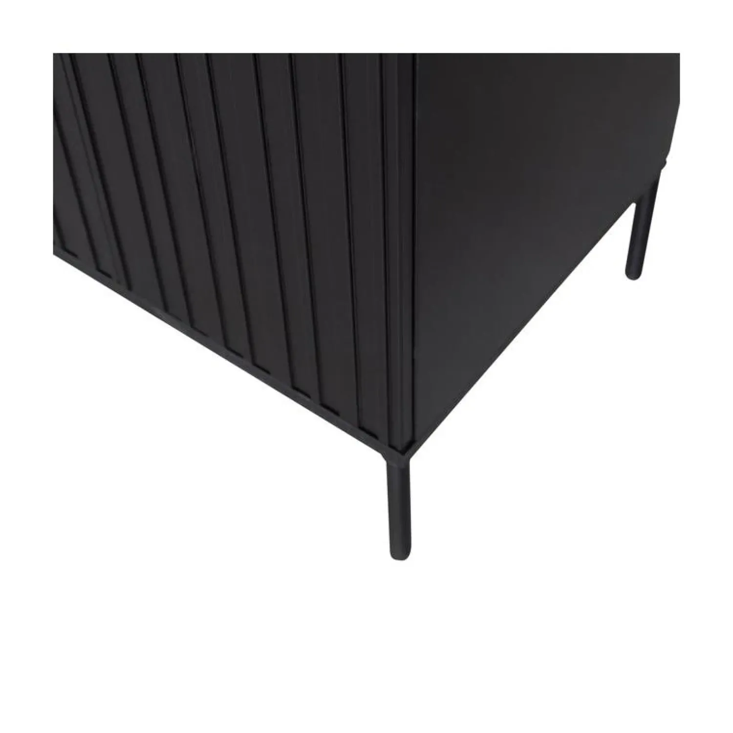 WOOOD Wandkasten|Industriele Kasten|New Gravure Hoge kast met lade grenen zwart 60 cm