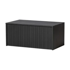 WOOOD Industriele Kasten|New Gravure Kistbank grenen zwart 88 cm