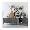 WOOOD Industriele Kasten|Tv Meubels|New Gravure Tv meubel essen fineer espresso 100 cm