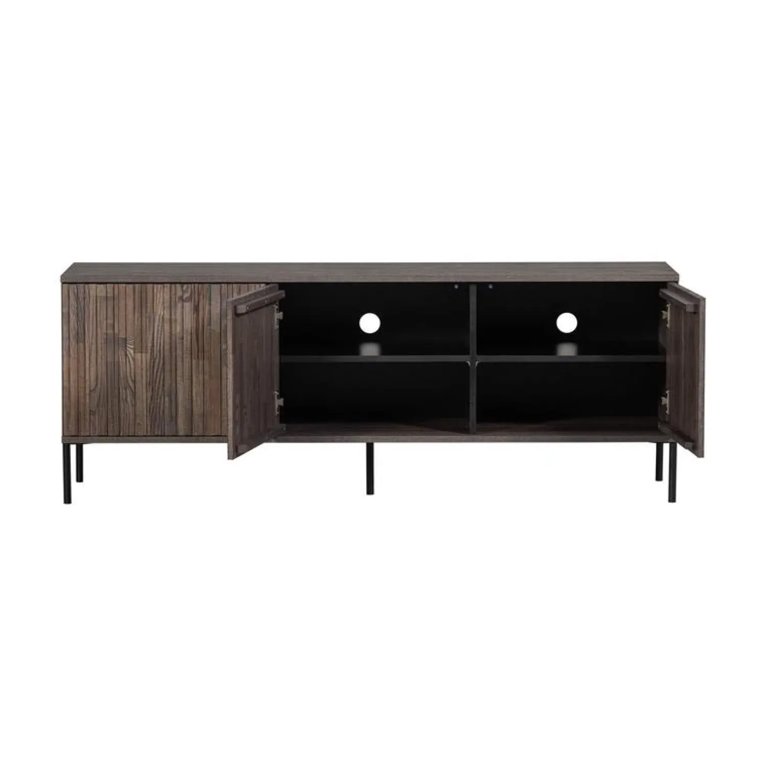 WOOOD Industriele Kasten|Tv Meubels|New Gravure Tv meubel essen fineer espresso 150 cm