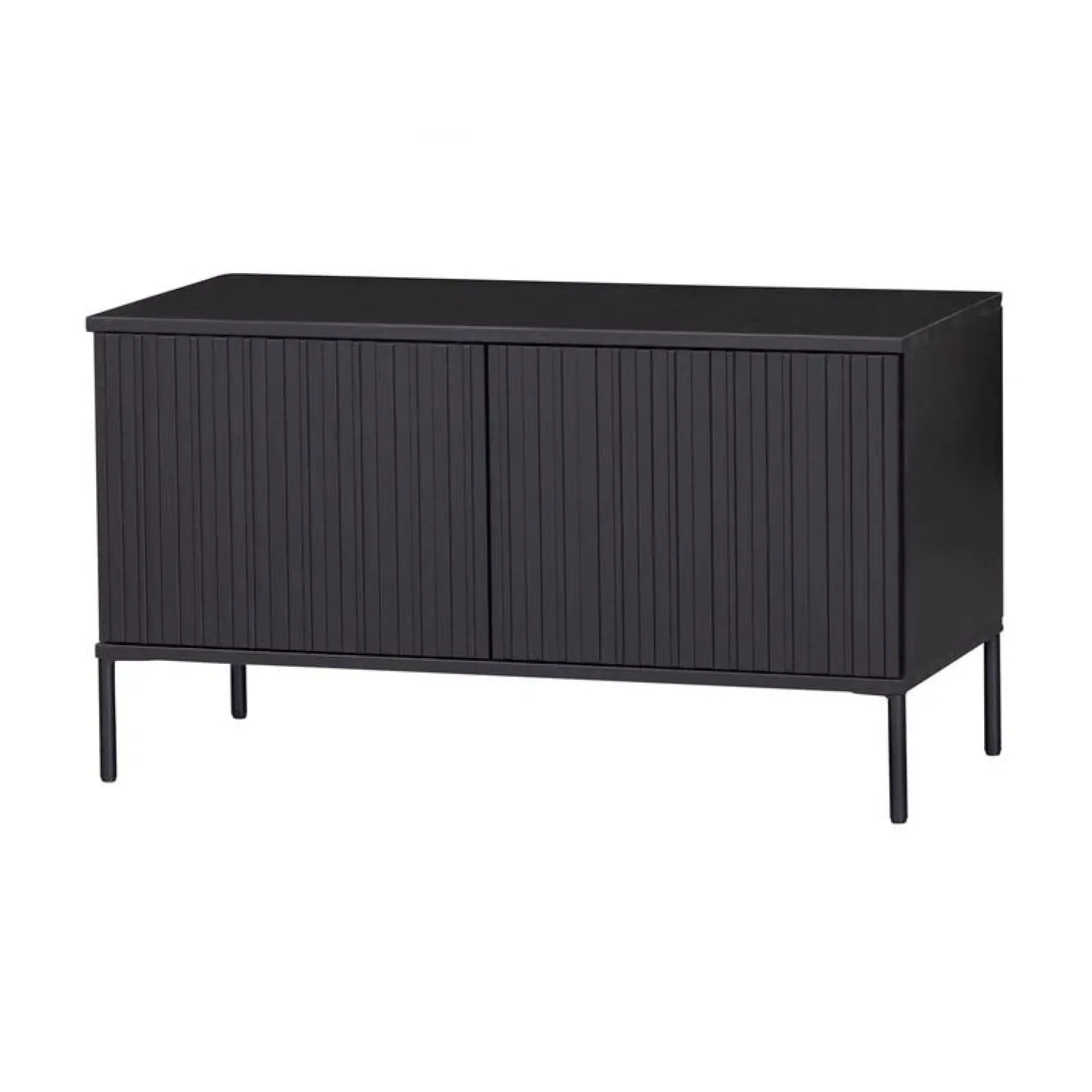 WOOOD Industriele Kasten|Tv Meubels|New Gravure Tv meubel grenen zwart 100 cm