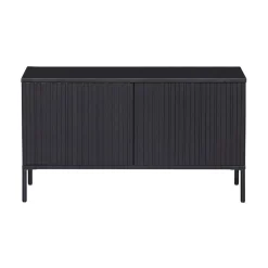 WOOOD Industriele Kasten|Tv Meubels|New Gravure Tv meubel grenen zwart 100 cm