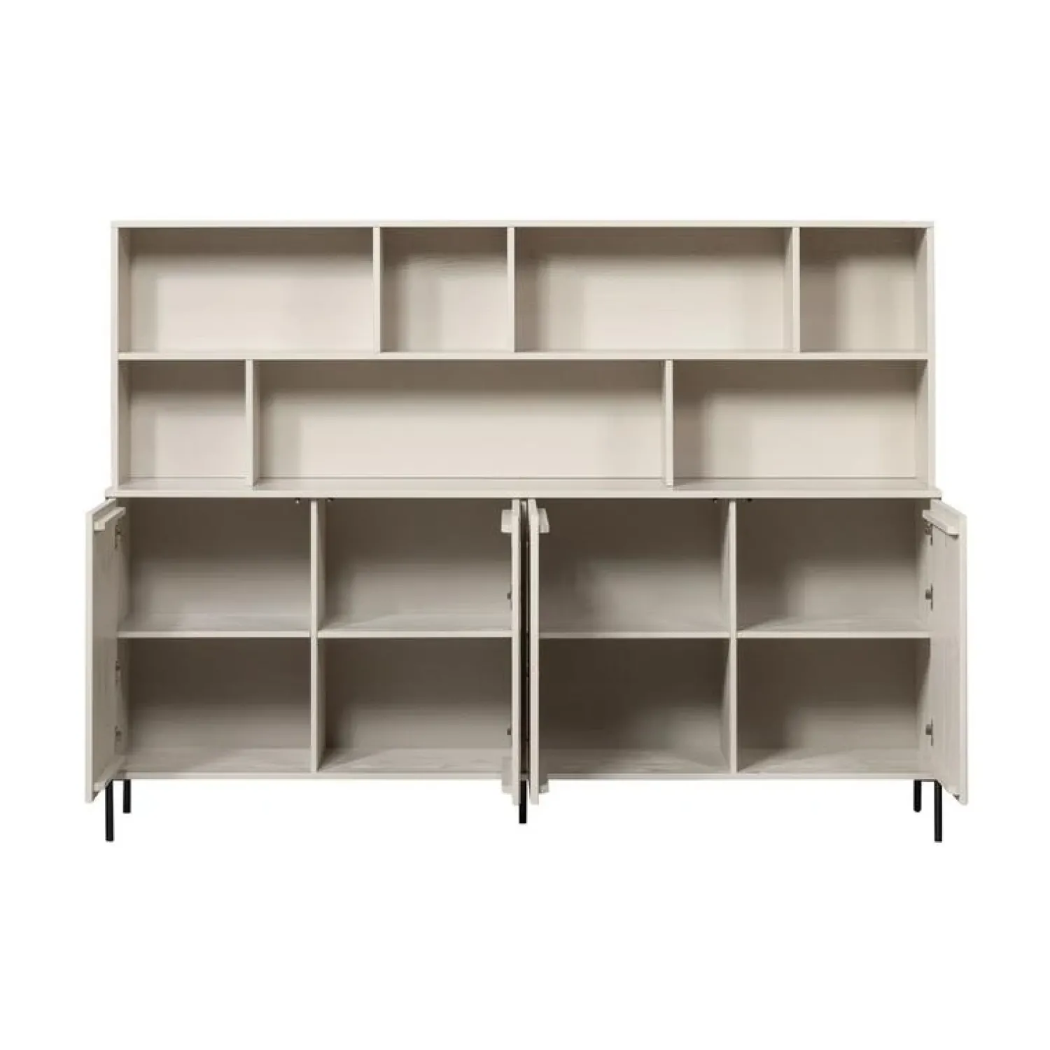 WOOOD Wandkasten|Industriele Kasten|New Gravure Wandkast grenen dust 200 cm