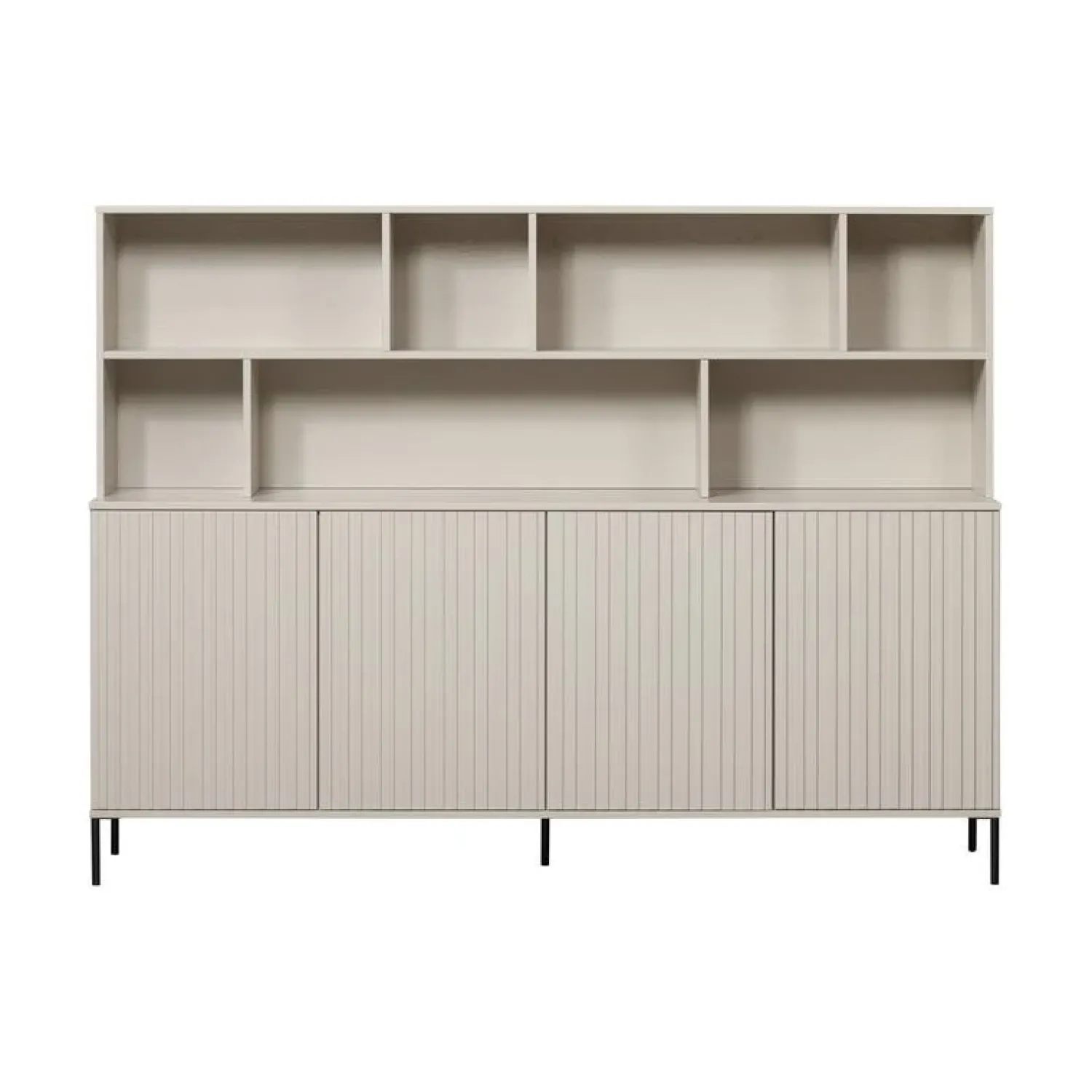 WOOOD Wandkasten|Industriele Kasten|New Gravure Wandkast grenen dust 200 cm