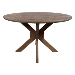 Mysons Eettafels|Nikki Eetkamertafel rond Acaciahout bruin 130 cm